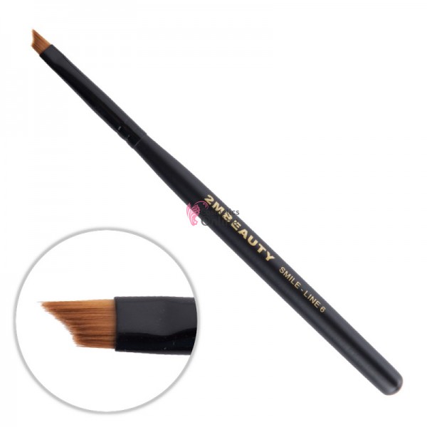 Pensula pentru gel 2M Black Beauty din par natural Smile Line 6